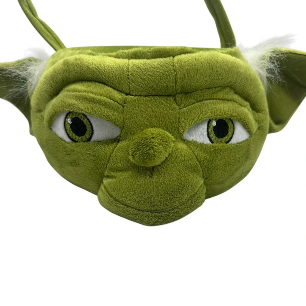 Star Wars Yoda Plush Halloween Treat Bucket Green Jedi Master Candy Basket Kids